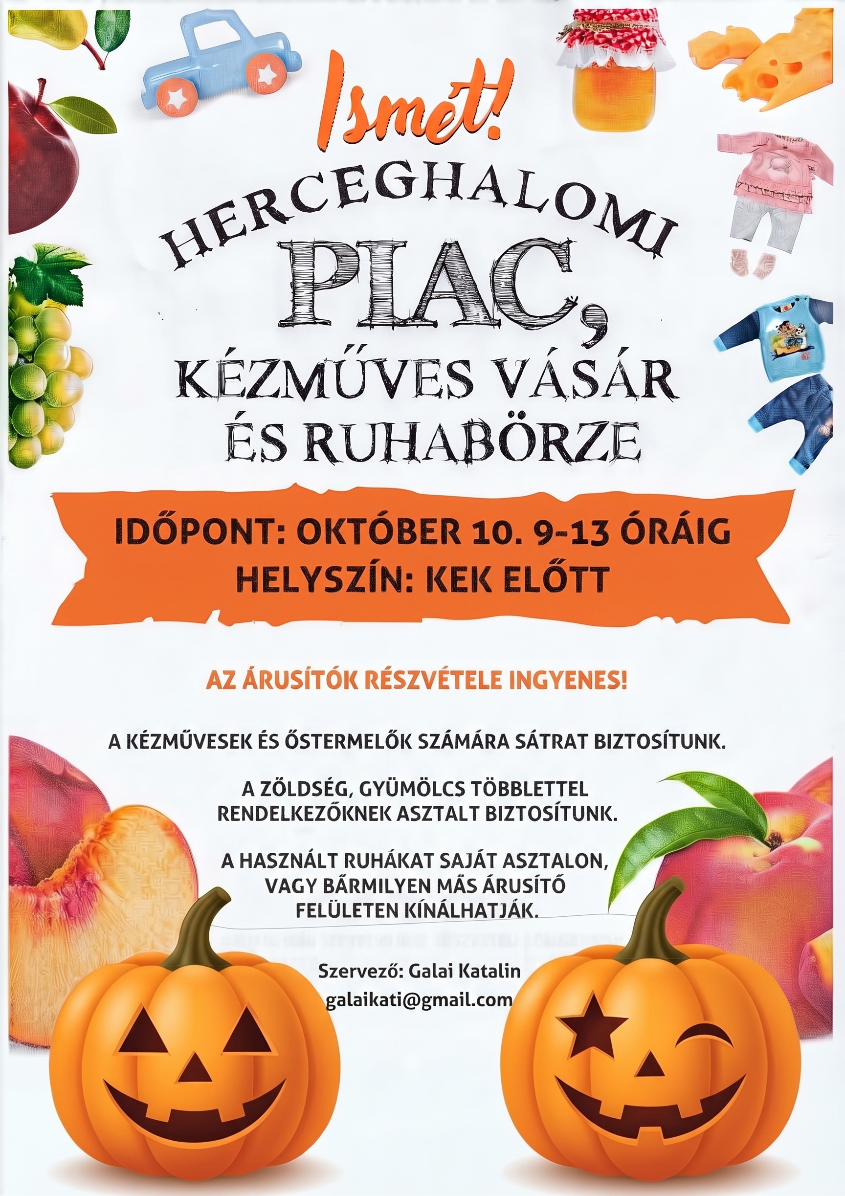 Herceghalomi piac, k�zm�ves v�s�r �s ruhab�rze